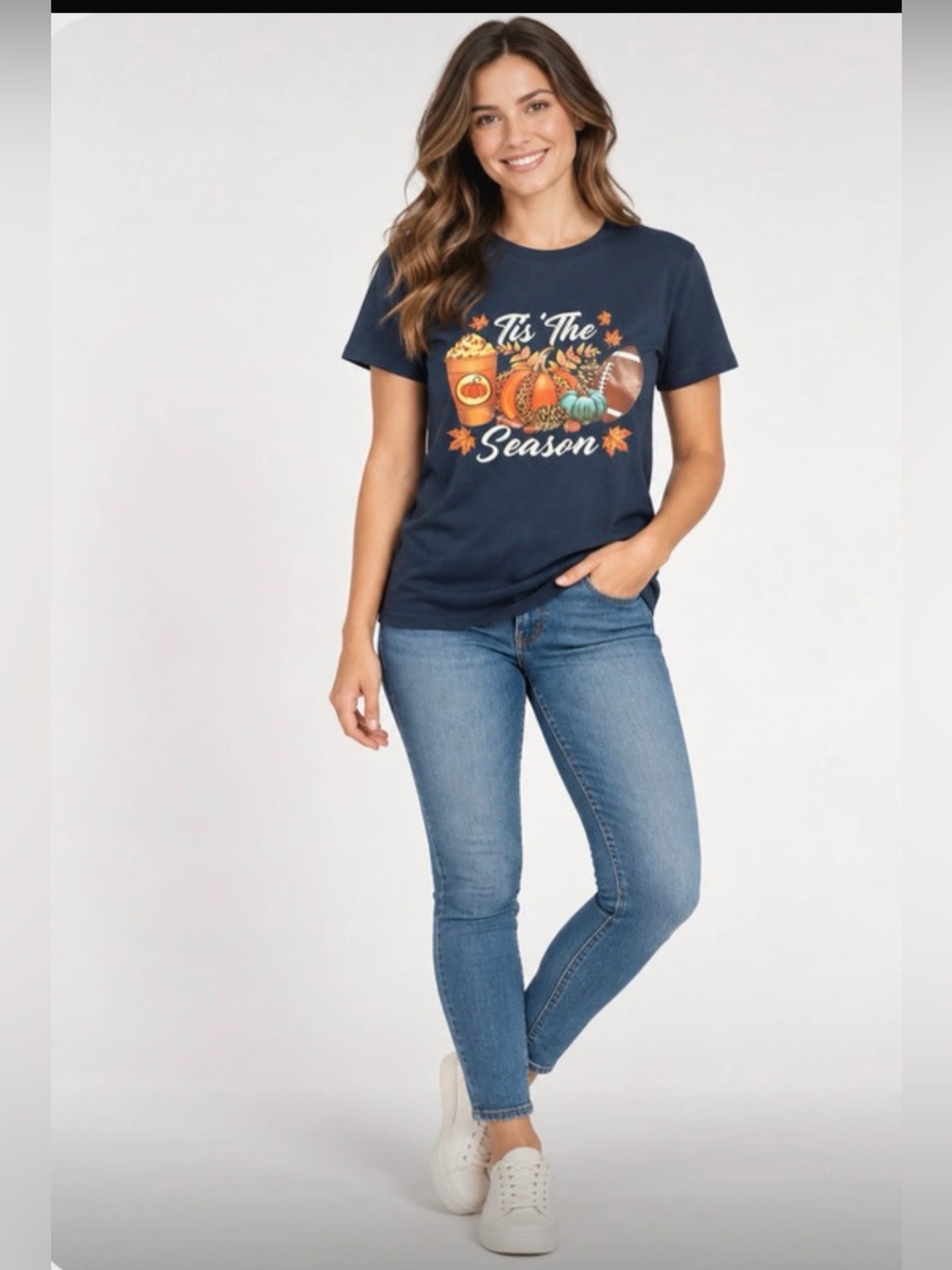Navy Blue 'Tis The Season T-Shirt